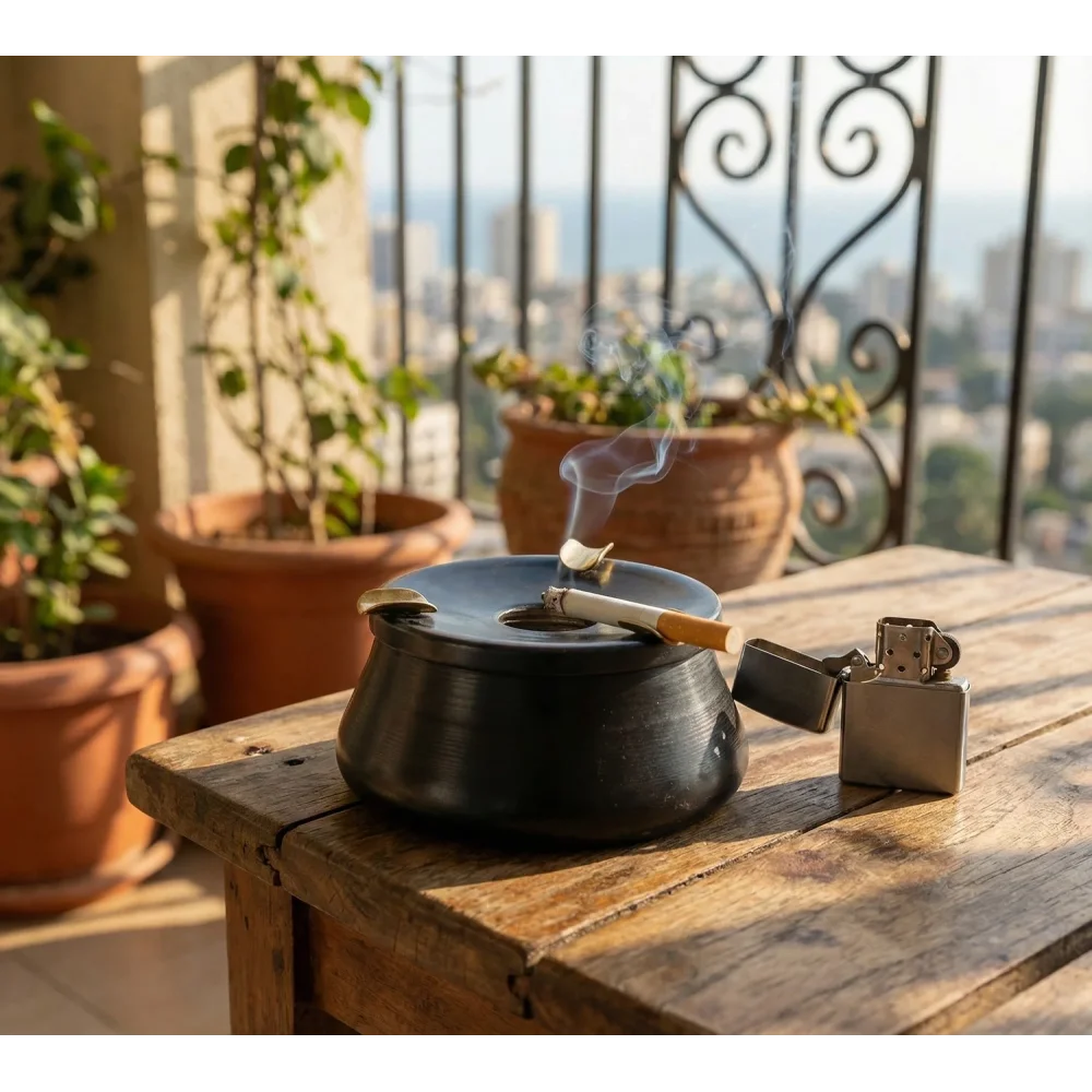 Bakır El Yapımı Küllük Model 2