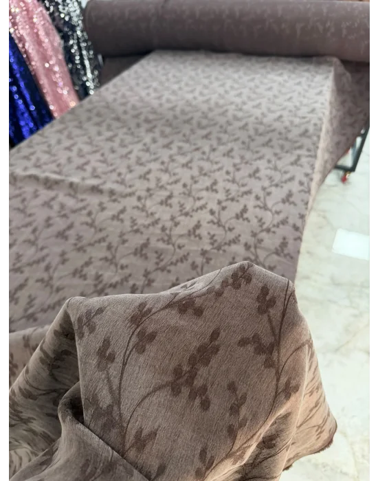 Dal Desenli İpek Kupra