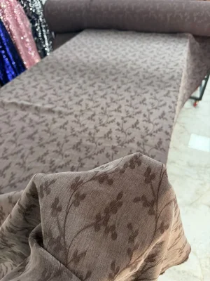 Dal Desenli İpek Kupra