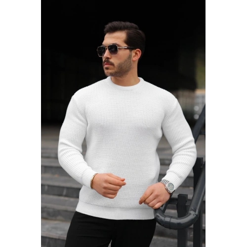 Erkek Bisiklet Yaka Örme Kazak