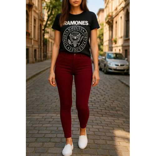 Gabardin Kumaş Yüksek Bel Pantolon 90cm Bel 38cm