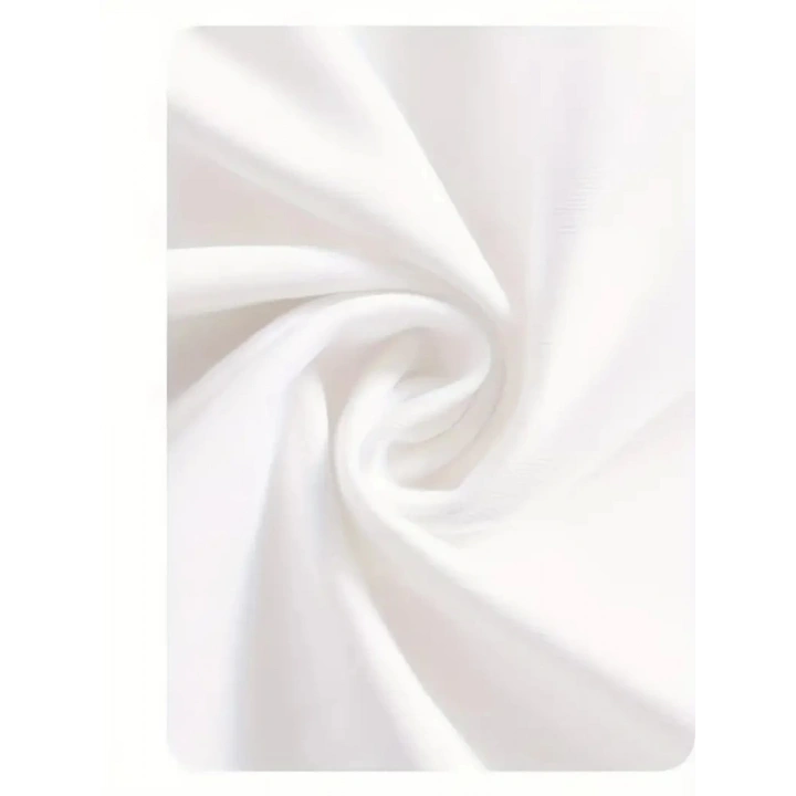 Baskılı Oversize Bisiklet Yaka T-shirt - Beyaz