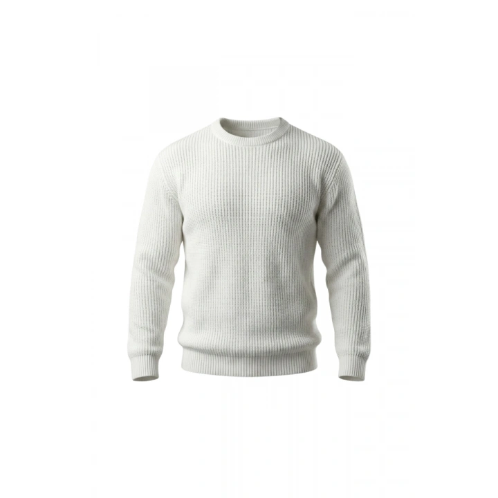 Erkek Bisiklet Yaka Örme Kazak