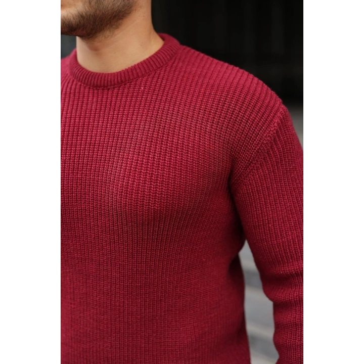 Erkek Bisiklet Yaka Örme Kazak