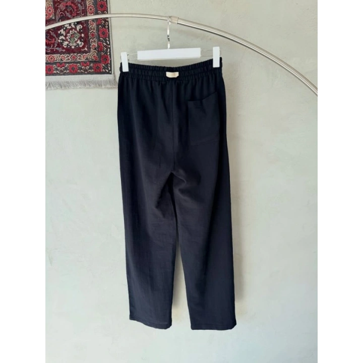 Erkek İthal Yıkamalı Keten Pantolon