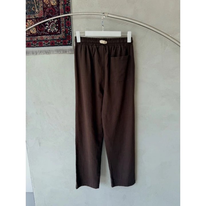 Erkek İthal Yıkamalı Keten Pantolon
