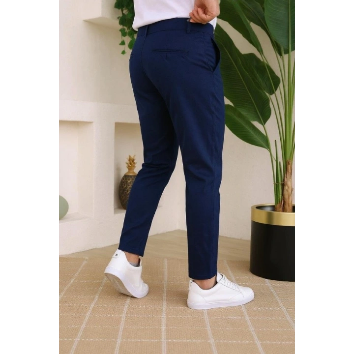 Erkek Slim Fit Dilli Kumaş Pantolon