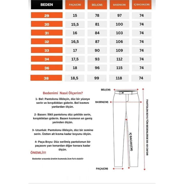Erkek Slim Fit Dilli Kumaş Pantolon