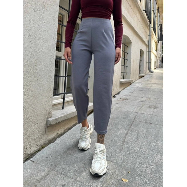 Kadın Krep Kumaş Balon Pantolon