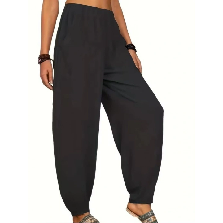 Kadın Yüksek Bel Cep Detaylı Pantolon