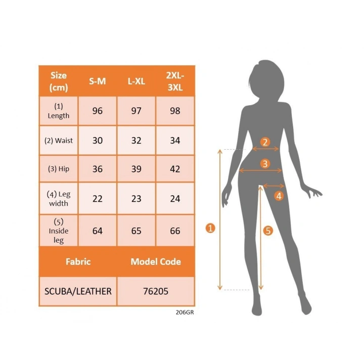 Kadın Yüksek Bel Deri Detaylı Fermuarlı Dalgıç Tayt