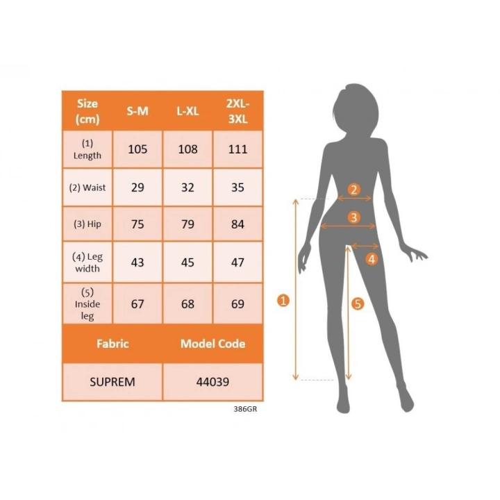 Kadın Yüksek Bel Lastikli Desenli Süprem Pantolon