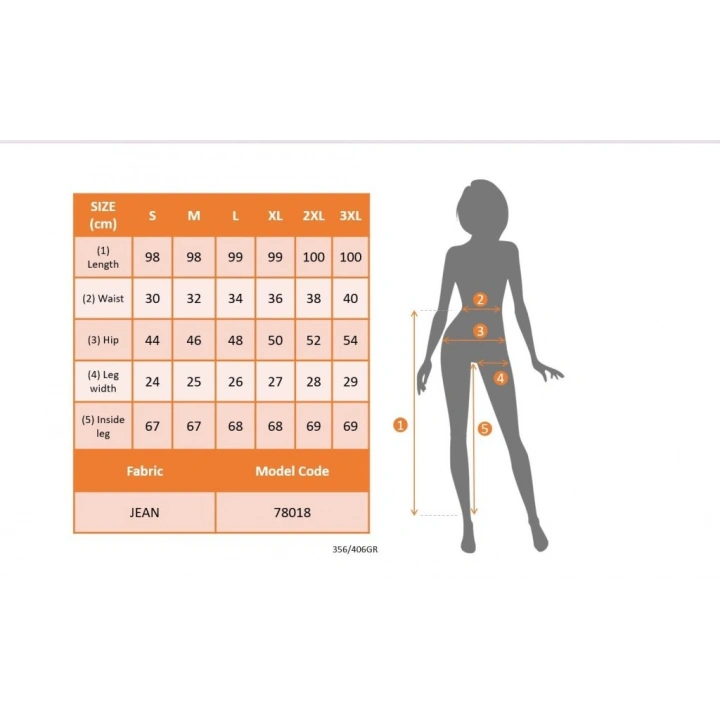 Kadın Yüksek Bel önden Düğmeli Jean Pantolon