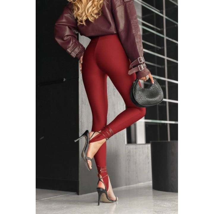 Kadın Yüksek Bel Topuk Altından Geçmeli Dalgıç Tayt