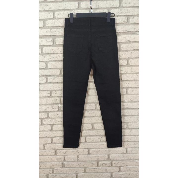 Likralı Yüksek Bel Efsane Kot Pantolon Antrasit Renk 92cm