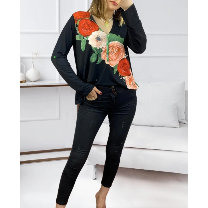Yüksek Bel Likralı Kot Pantolon