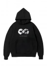 10 Kasıma Özel Üç İplik Kapşonlu Baskılı SweatShirt - Siyah