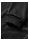 10 Kasıma Özel Üç İplik Kapşonlu Baskılı SweatShirt - Siyah