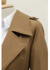 Astarlı Kemerli Trenckot -Taba