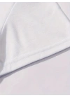 Baskılı Oversize Bisiklet Yaka T-shirt - Beyaz