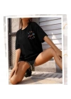 Baskılı T-shirt - Siyah