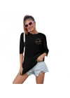 Baskılı T-shirt - Siyah