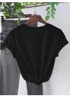 Baskılı T-shirt - Siyah