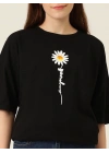 Baskılı T-shirt - Siyah