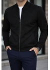 Erkek önden Fermuarlı Içi Astarlı Süet Ceket
