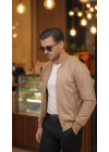 Erkek Scuba Süet Kumaş Bomber Hırka