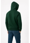Erkek Üç İplik Kapüşonlu Kanguru Cepli SweatShirt Hoodie - Haki