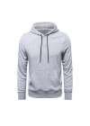 Erkek Uzun Kol Kapşonlu Basic Sweatshirt Hoodie - Gri