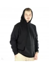 Erkek Uzun Kol Kapşonlu Basic Sweatshirt Hoodie - Siyah