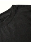 Fiyonk Baskılı Siyah Oversize Unisex T-shirt- Siyah