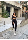 Kadın Krep Kumaş Balon Pantolon