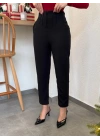 Kadın üste Oturan Paçası Bilek üzerinde Biten Atlas Kumaş Pantolon 36 (S) - 48 (4XL)