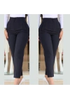 Kadın üste Oturan Paçası Bilek üzerinde Biten Krep Kumaş Kumaş Pantolon 36 (S) - 50 (5XL)