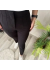 Kadın üste Oturan Paçası Bilek üzerinde Biten Krep Kumaş Kumaş Pantolon 36 (S) - 50 (5XL)