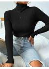 Kadın Uzun Kollu Balıkçı Yaka Kaşkorse Bluz