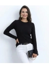 Kadın Uzun Kollu Bisiklet Yaka Triko Kazak