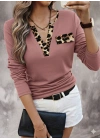Kadın Uzun Kollu V Yakalı Kaşkorse Bluz