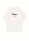 Thousand Baskılı Oversize Bisiklet Yaka T-shirt - Beyaz