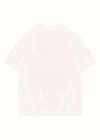 Thousand Baskılı Oversize Bisiklet Yaka T-shirt - Beyaz