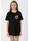 Türk Arma Baskı T-shirt - Siyah
