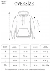 Unisex Uzun Kol Kapşonlu Yıkamalı Nakışlı SweatShirt - Siyah