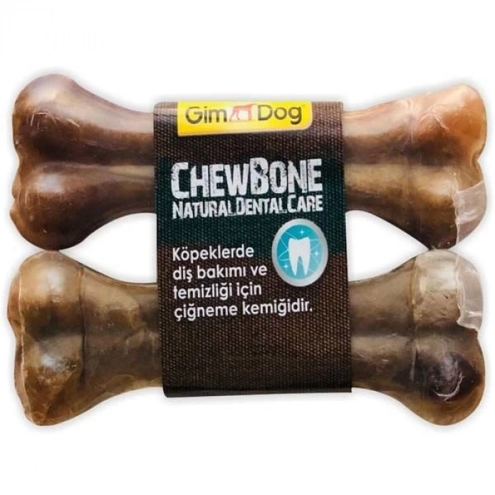 Gimdog Mordimi Ağız ve Diş Sağlığı için Naturel Köpek Çiğneme Kemiği 2 Adet 120 Gr