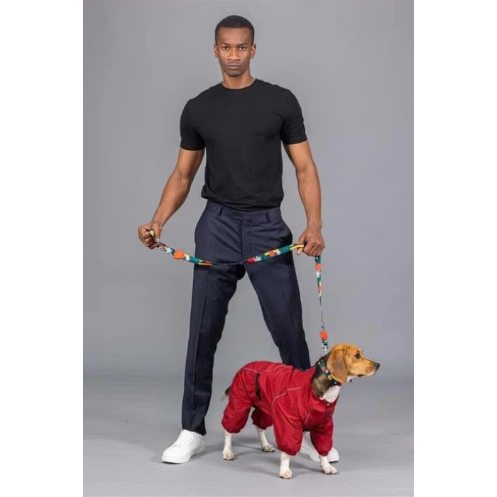 Lindo Dogs Quattro Nova Köpek Yağmurluğu Kırmızı Beden 4