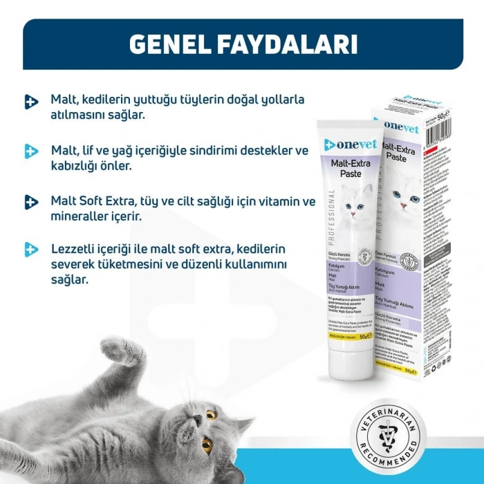 OneVet Malt Extra Paste Tüy Yumağı Önleyici Kedi Maltı 50 Gr