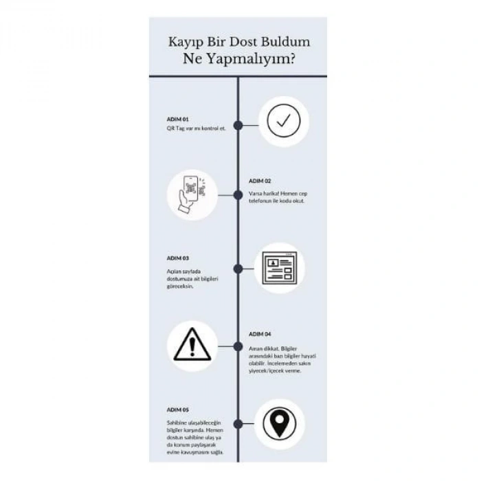 ProOne Qr Tag Smart Id İsimlik Kedi ve Köpek Künyesi 1 Adet