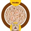 PetzzCats Lezzetli Sos İçinde Tiftiklenmiş Taze Tavuk Etli ve Karidesli Konserve Kedi Maması 70 Gr